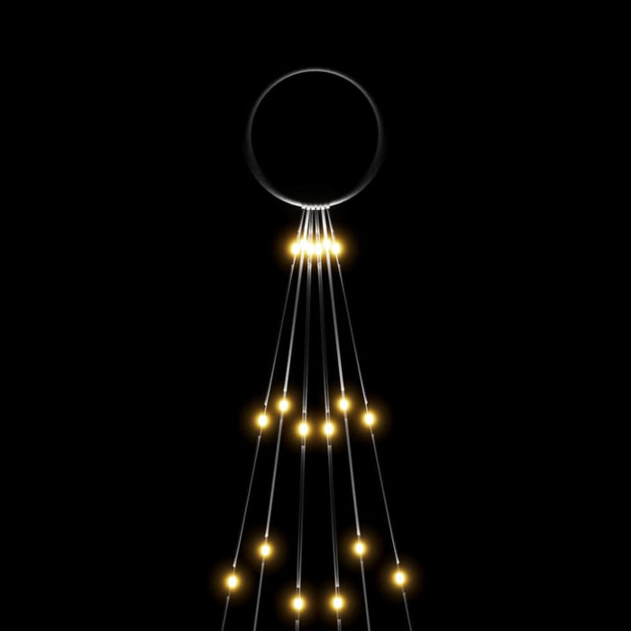 Christmas Tree on Flagpole Warm White 108 Leds 180 Cm Tatpon