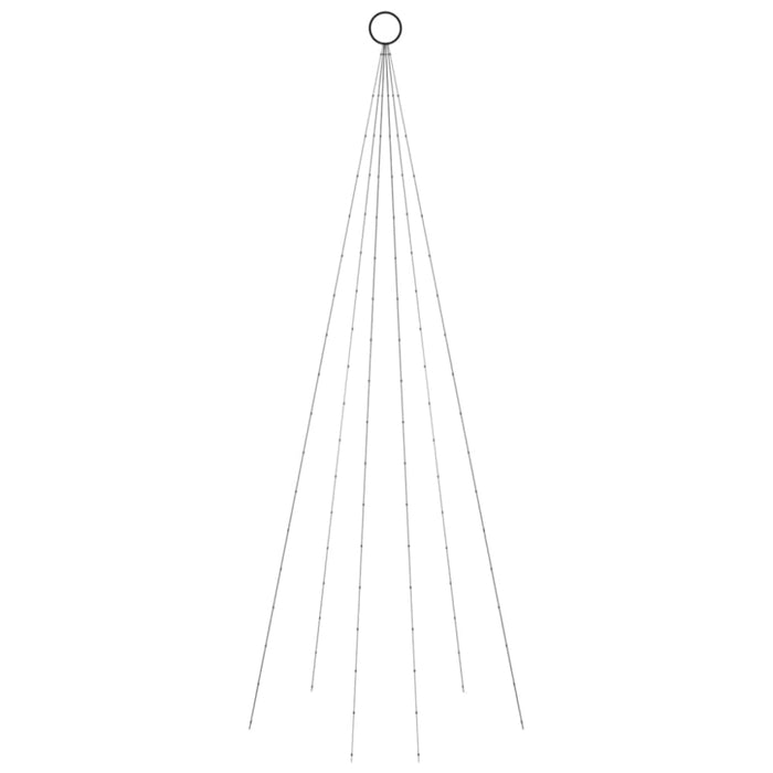 Christmas Tree on Flagpole Warm White 108 Leds 180 Cm Tatpon