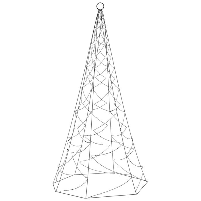 Christmas Tree on Flagpole Warm White 200 Leds 180 Cm Tatpta