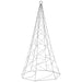 Christmas Tree on Flagpole Warm White 200 Leds 180 Cm Tatpta
