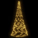 Christmas Tree on Flagpole Warm White 200 Leds 180 Cm Tatpta