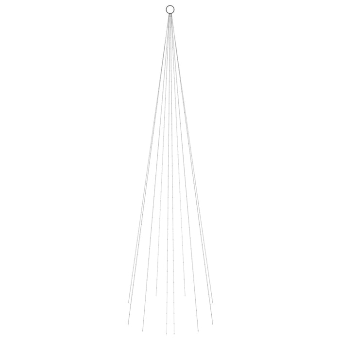 Christmas Tree on Flagpole Warm White 310 Leds 300 Cm Tatpxx