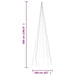 Christmas Tree on Flagpole Warm White 732 Leds 500 Cm Tatixb