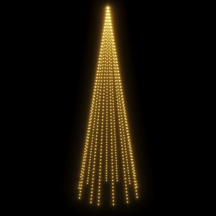 Christmas Tree on Flagpole Warm White 732 Leds 500 Cm Tatixb