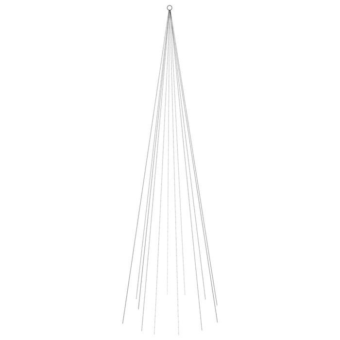 Christmas Tree on Flagpole Warm White 732 Leds 500 Cm Tatixb