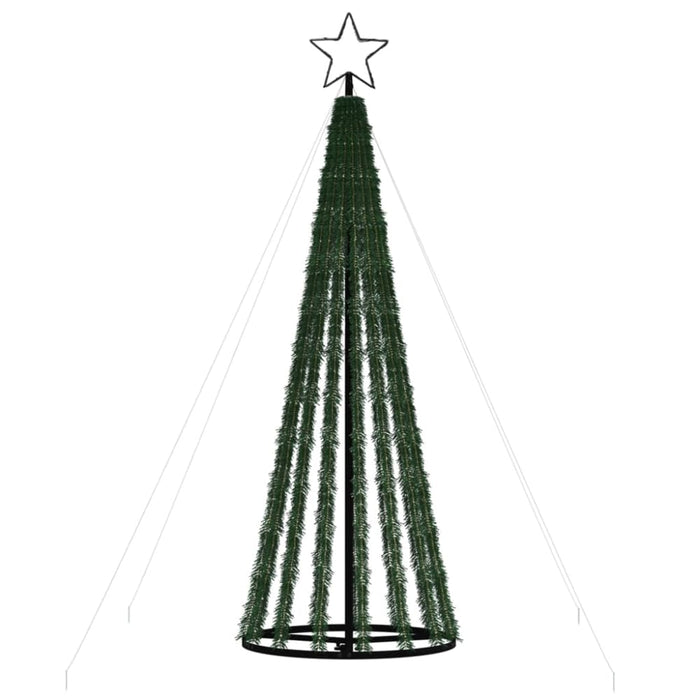 Christmas Tree Light Cone 275 Leds Cold White 180 Cm Tpnblp