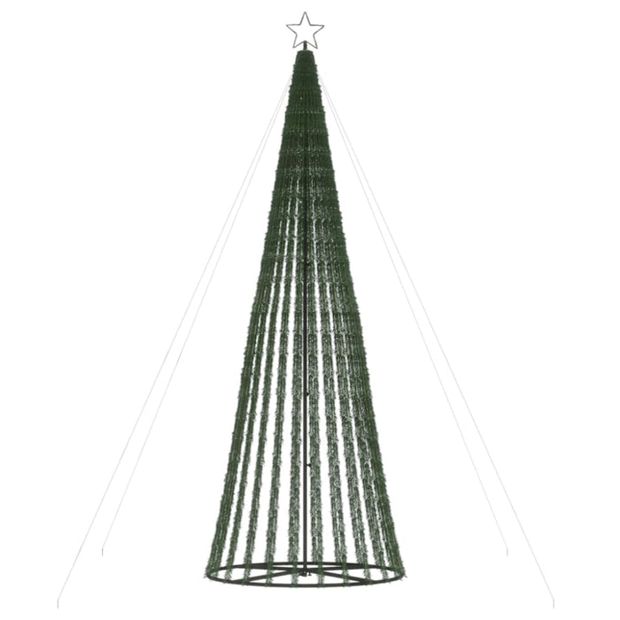 Christmas Tree Light Cone 688 Leds Cold White 300 Cm Tpnolb