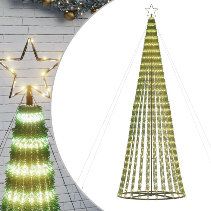 Christmas Tree Light Cone 688 Leds Warm White 300 Cm Tpnopk