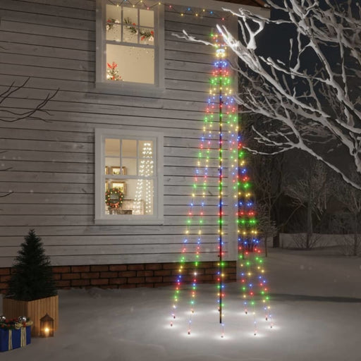 Christmas Tree With Spike Colourful 310 Leds 300 Cm Tatppl