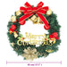 Christmas Wreath with 20 Leds Green 45 Cm Tpiilp