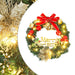 Christmas Wreath With 35 Leds Green 60 Cm Tpiill