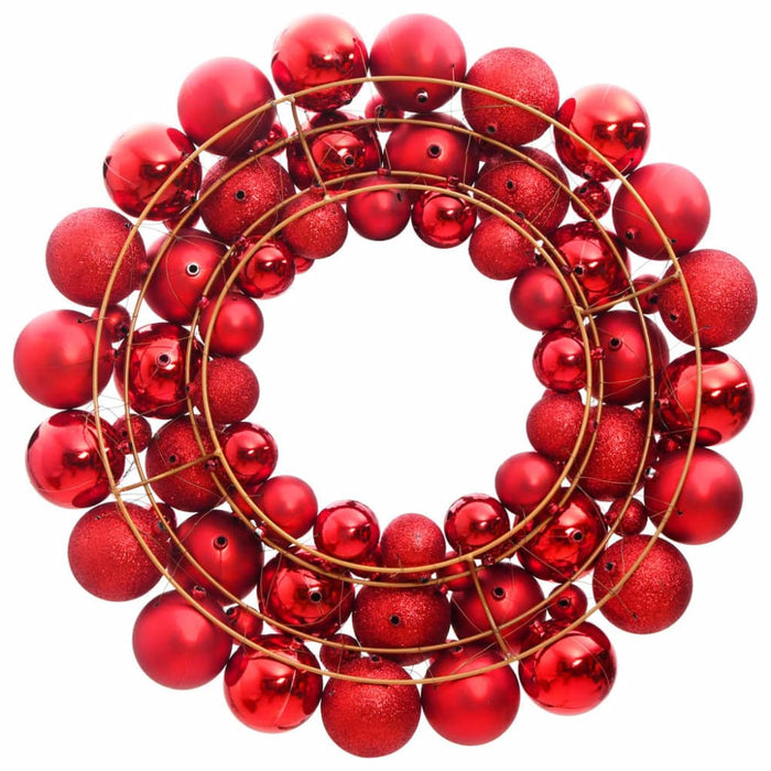 Christmas Wreath Red 45 Cm Polystyrene Tploxo