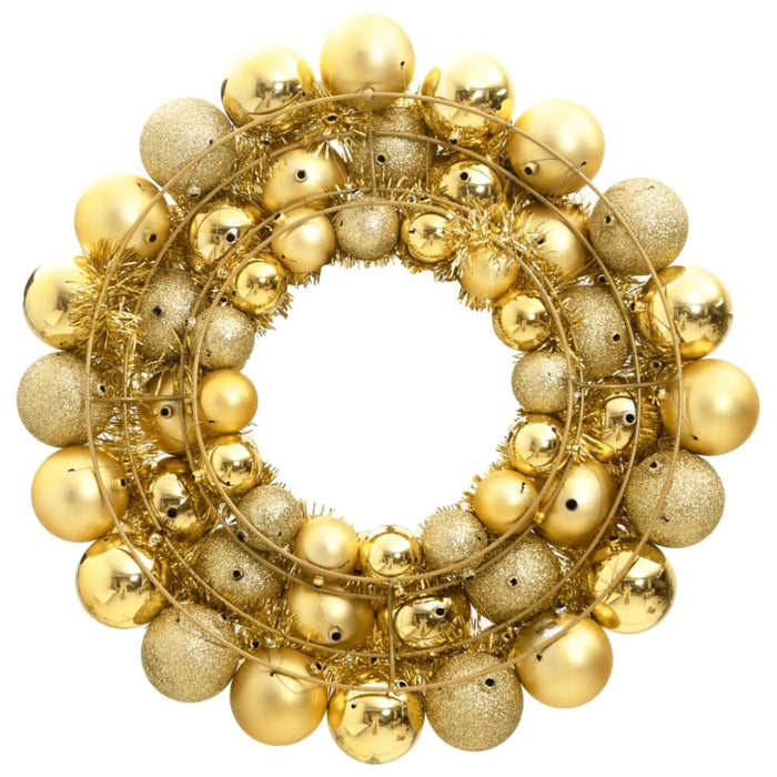 Christmas Wreath Gold 45 Cm Polystyrene Tploxb