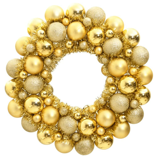 Christmas Wreath Gold 45 Cm Polystyrene Tploxb
