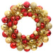 Christmas Wreath Red and Gold 45 Cm Polystyrene Tploxp
