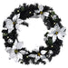 Christmas Wreath with Led Lights Black 60 Cm Pvc Txopon