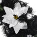 Christmas Wreath with Led Lights Black 60 Cm Pvc Txopon