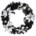 Christmas Wreath with Led Lights Black 60 Cm Pvc Txopon