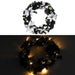 Christmas Wreath with Led Lights Black 60 Cm Pvc Txopon
