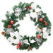 Christmas Wreath with Led Lights Green 60 Cm Pvc Txopol