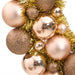 Christmas Wreath Rose Gold 45 Cm Polystyrene Tploxt