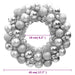 Christmas Wreath Silver 45 Cm Polystyrene Tploxx