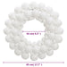 Christmas Wreath White 45 Cm Polystyrene Tploxl