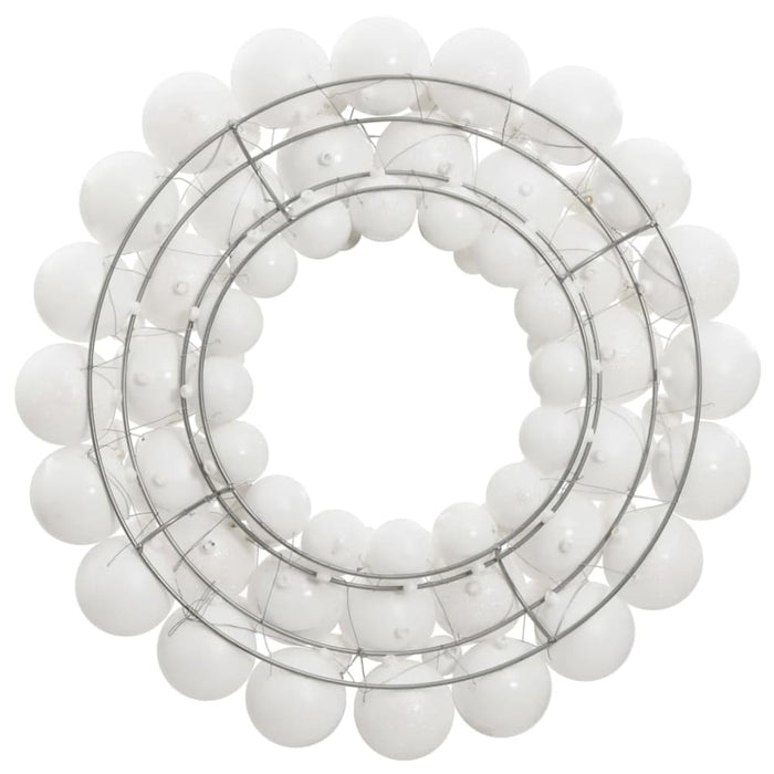 Christmas Wreath White 45 Cm Polystyrene Tploxl