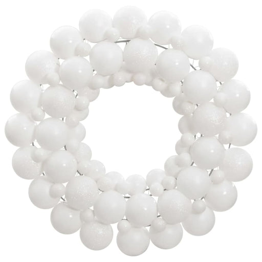 Christmas Wreath White 45 Cm Polystyrene Tploxl