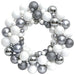 Christmas Wreath White and Grey 45 Cm Polystyrene Tploxa