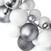 Christmas Wreath White and Grey 45 Cm Polystyrene Tploxa