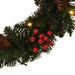 Christmas Wreaths 2 Pcs With Decoration Green 45 Cm Xnattb