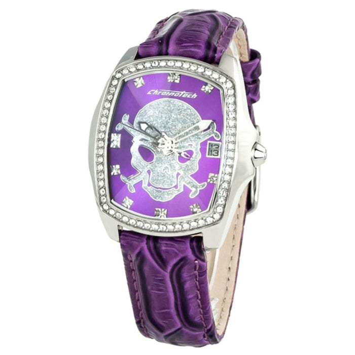 Chronotech Ct7896ls-104 Ladies Quartz Watch Purple 33mm