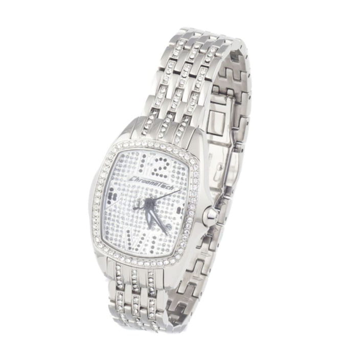 Chronotech Ct7930ls-39m Ladies Quartz Watch Silver 26mm