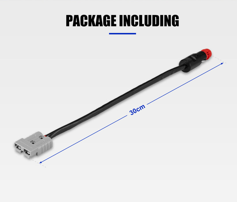 50A Anderson Style Plug To Cigarette Plug Socket Adapter Cable Lead