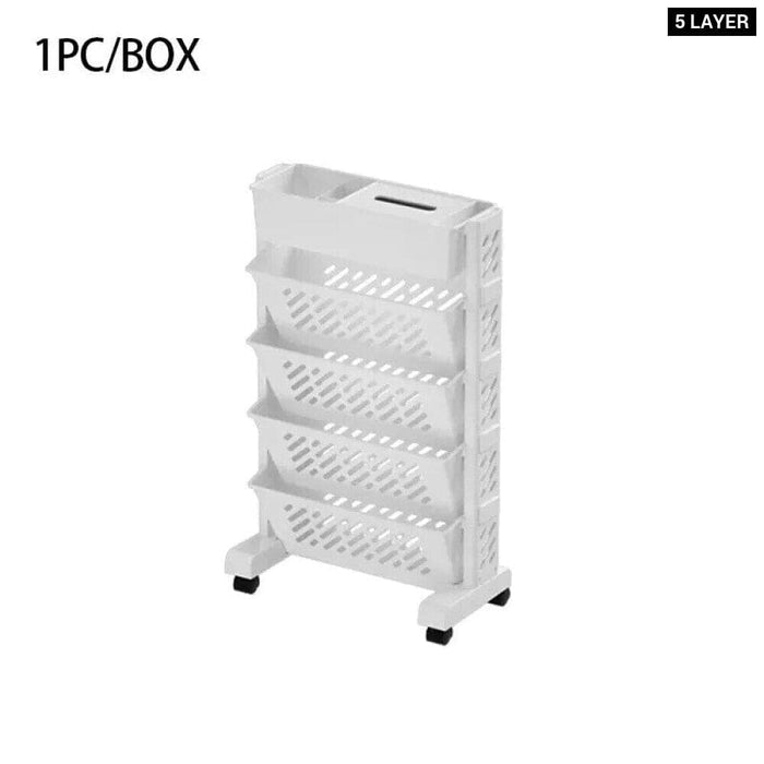 Classroom Desk Storage Rack with Wheels