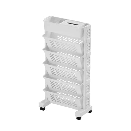 Classroom Desk Storage Rack with Wheels