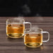 Clear Glass Coffee Cup with Handle