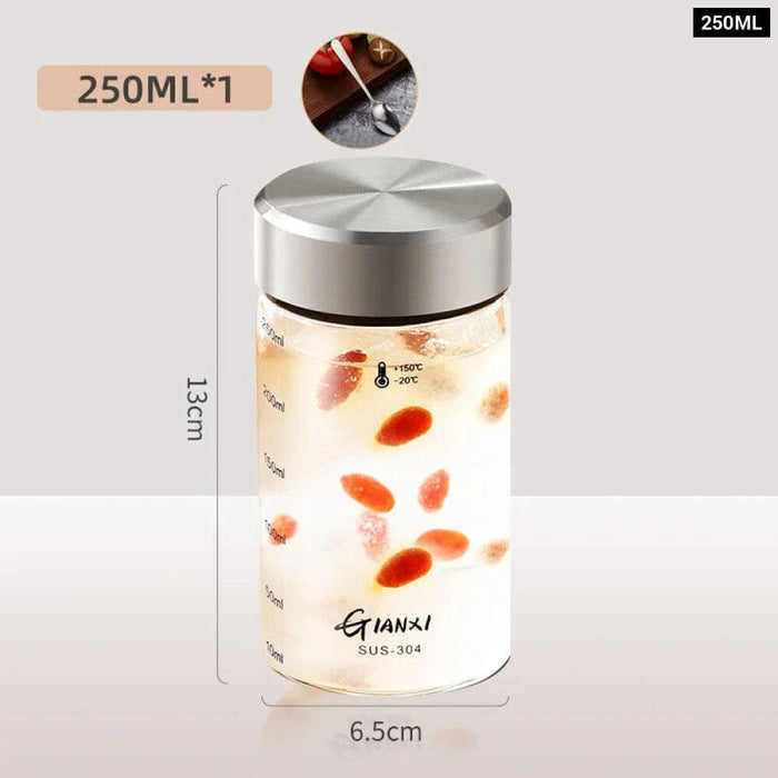 Clear Glass Cup With Lid For Coffee Or Ice Cream