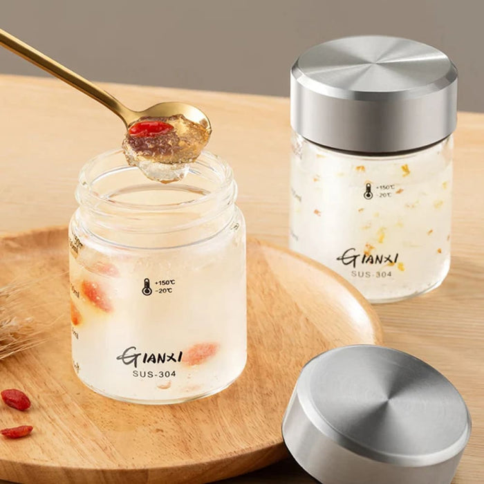 Clear Glass Cup With Lid For Coffee Or Ice Cream