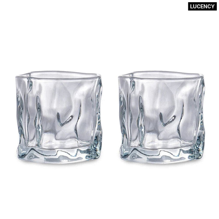 Clear Glass Mug for Wine Whiskey Coffee