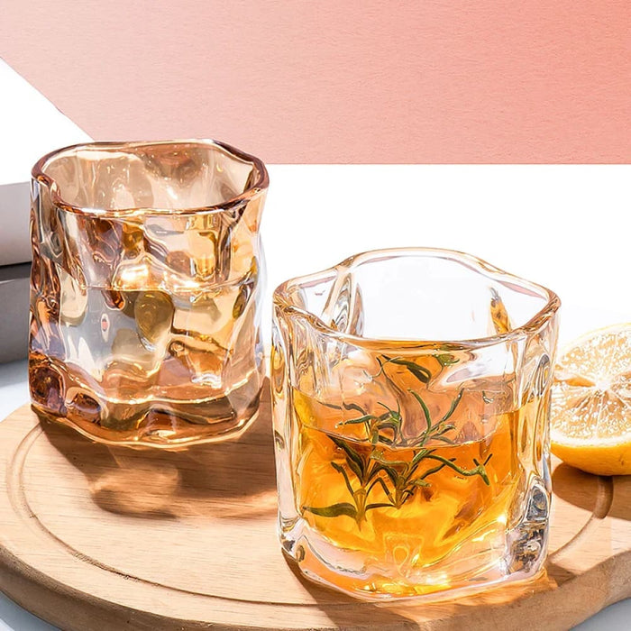 Clear Glass Mug for Wine Whiskey Coffee
