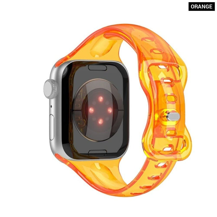 Clear Rubber Slim Transparent Strap for Apple Watch