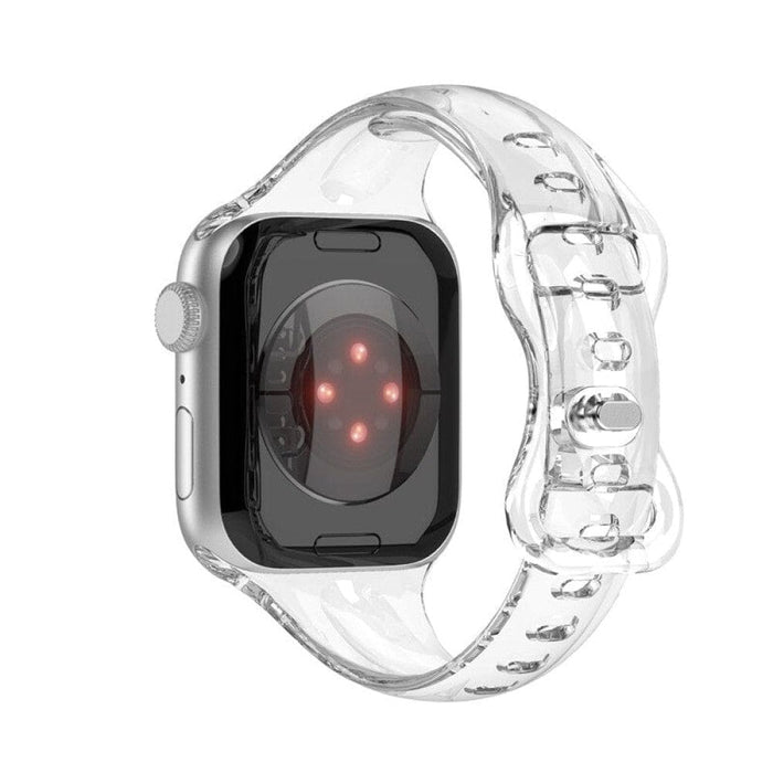 Clear Rubber Slim Transparent Strap for Apple Watch