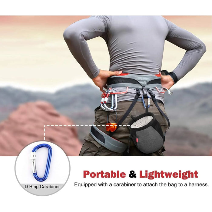 Climbing Gym Magnesium Powder Storage Adjustable Waist Belt