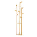 Clothes Rack Coat Stand 165cm 9 Hooks Tree Shelf Bamboo