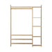 Clothes Rack Coat Stand 8 Shelves Bamboo