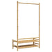 Clothes Rack With Shelves 103x40x183 Cm Bamboo Tlnbtx
