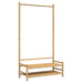 Clothes Rack With Shelves 103x40x183 Cm Bamboo Tlnbtx