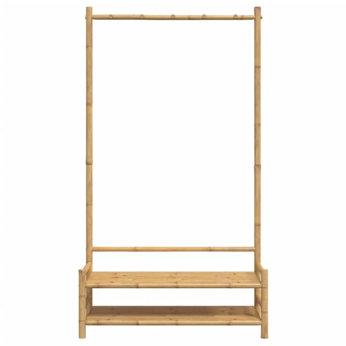 Clothes Rack With Shelves 103x40x183 Cm Bamboo Tlnbtx